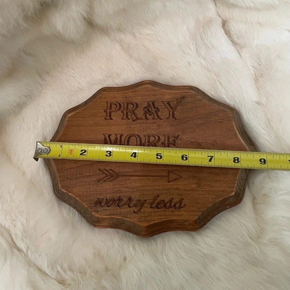 Wooden Plaque with Inspirational Message
